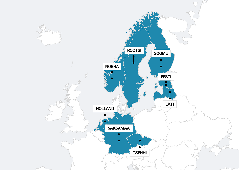 Tegevuspiirkonna kaart